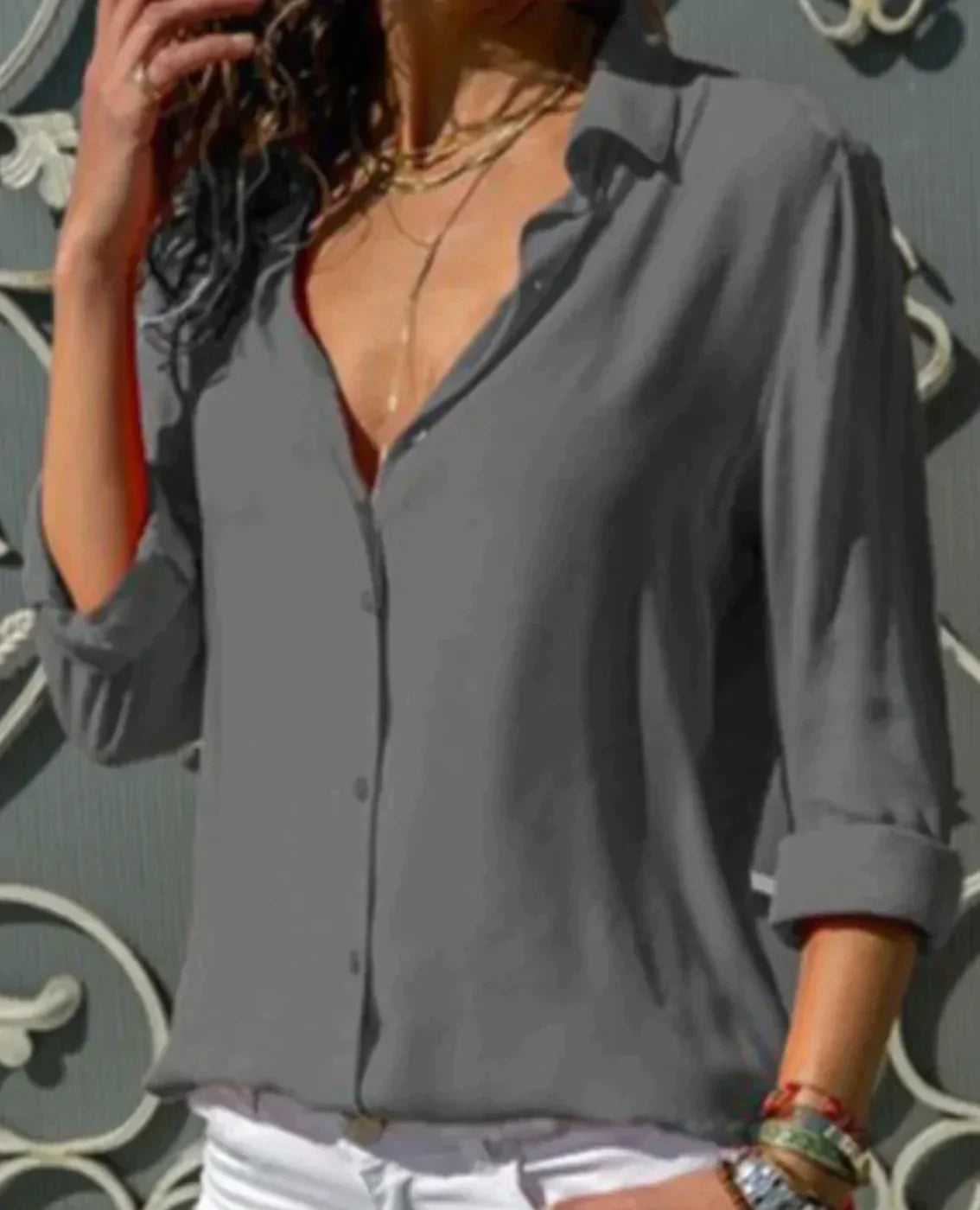 Variant image for Monique - Feestelijk Chique Blouse Feestelijk Voor Dames-47