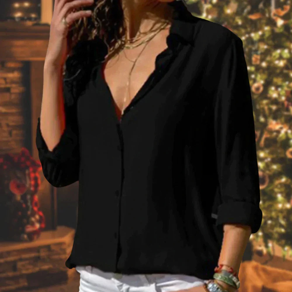 Monique - Feestelijk Chique Blouse Feestelijk Voor Dames